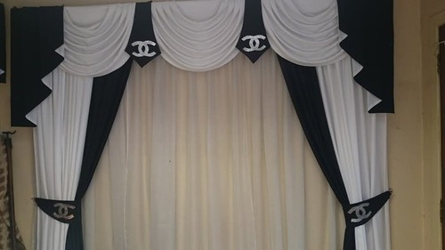 Swags and tails curtains - tails+,
