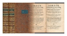Lacombe, Jacques (1742-1811) Abrege Chronologique De L Histoire Du Nord Ou Des E