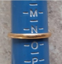 Vintage 22ct  yellow gold wedding band / ring, UK size N½, 2.43g, hallmarked