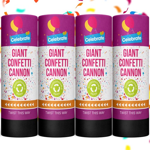 Party confetti cannons - 4-48,
