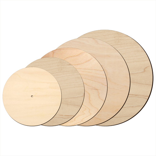 Wooden clock face blank round - wooden,