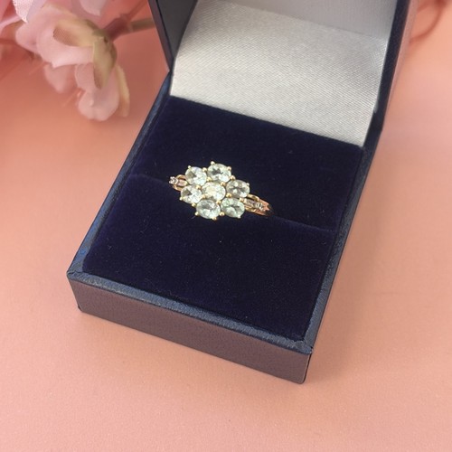 9ct gold aquamarine - 9ct, /