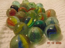 Old Glass Marbles, Cats Eye