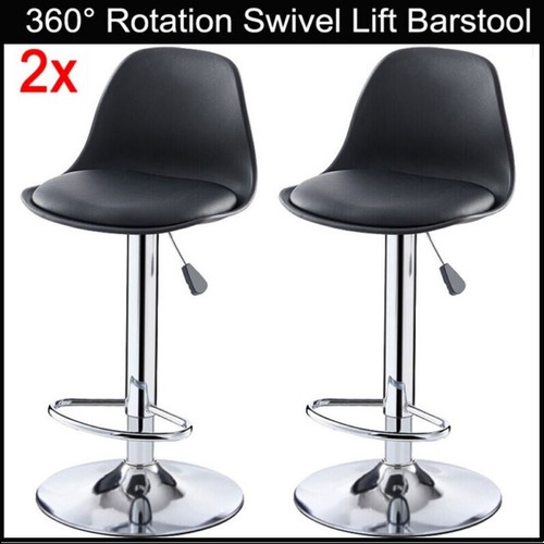2pcs faux leather bar stools - 2pcs,
