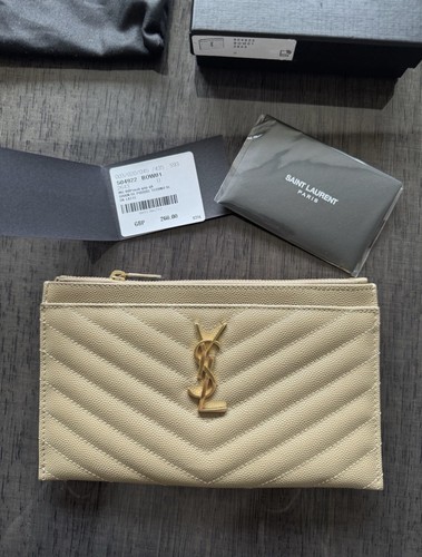 Ysl leather pouch monogramme - leather,