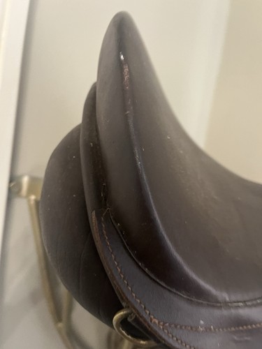 Inch brown leather saddle - inch,