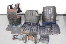 Japanese Antique Samurai Armor Kabuto Retro Historical Collectible Display