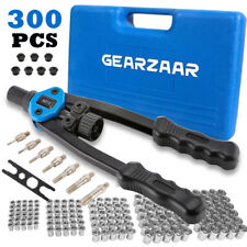 Professional 300PCS Hand Nut Tool M3- M12 Repair Kit Riveter Rivnut Gun Mandrels