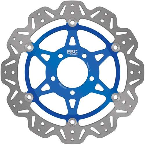 Ebc front blue vee rotor - blue,
