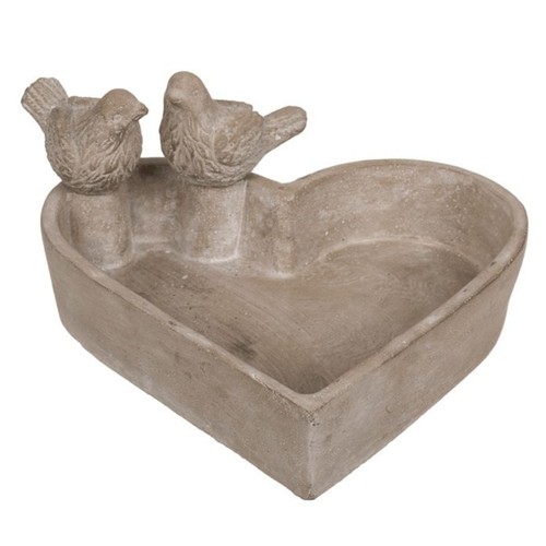 Bird bath heart shaped garden - bath,