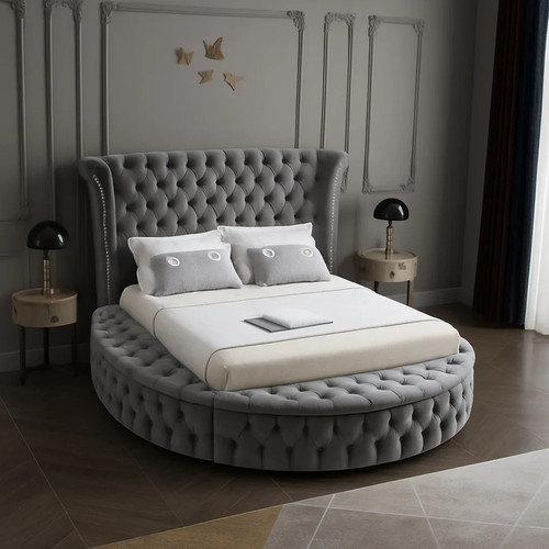 Monarch oval chesterfield - oval, bed