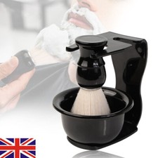 3 in 1 Men's Shaving Brush Holder Set Brush Bowl Shaving Razor Stand Holder Kit