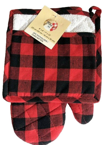Buffalo check potholder oven - buffalo,