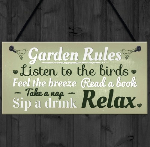 Pack garden rules novelty - garden,