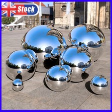 6x Steel Silver Mirror Sphere Hollow Gazing Ball Home Garden Ornament Decor UK