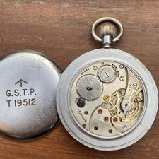 CYMA 15 Jewels Military Issue GSTP T19512 G.S.T.P. Pocket Watch PocketWatch 