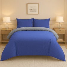 Duvet Cover Set With Pillowcase Reversible Quilt Bedding Single Double King Size