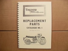 TRIUMPH T21-3TA PARTS BOOK NO1 FOR 1957 TO 1958  MODELS
