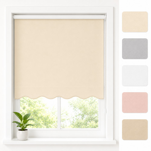 Scalloped roller blind - roller,