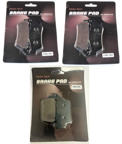 Front rear brake pads - front,