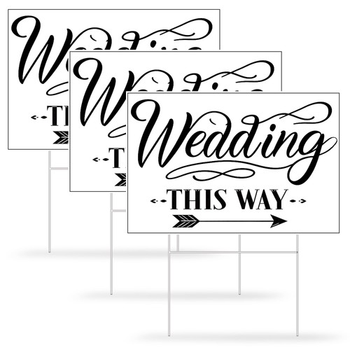 Wedding direction arrow signs - wedding,