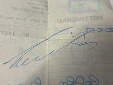 Niki Lauda Signature From 1982