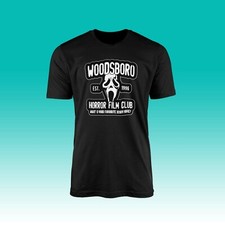 Woodsboro Horror Film Club T-Shirt Top Slasher Horror Thriller Halloween Scream