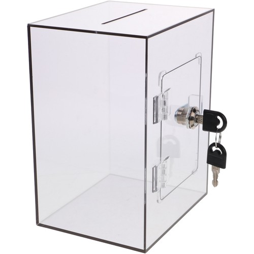 Clear ticket box - box, with
