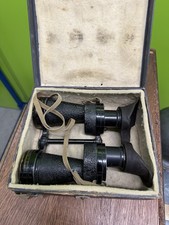 Cased British WWII MkIV 5x40 Spotters Binoculars