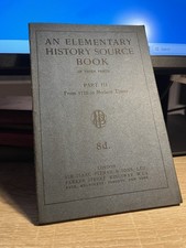 Vintage School History Book