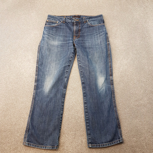 Nudie mens jeans 34x27 blue - nudie,
