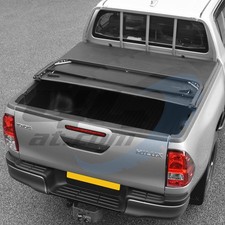 Toyota Hilux 2016-2020 Soft Tri-Folding Tonneau Cover (Models with Ladder Rack)