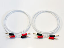 QED Reference Silver Anniversary Speaker Cable 2.5 M Pair 8 x 4mm Banana Plugs