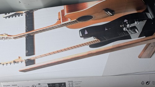Walnut guitar stand brand new - stand,