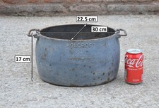 old cast iron cauldron pot by