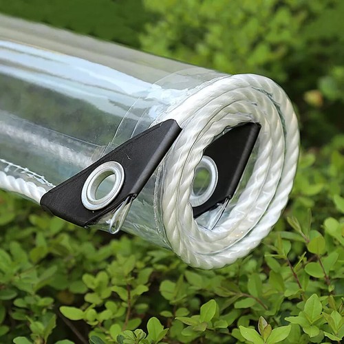 450gsm clear tarpaulin - clear,