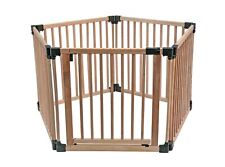 Safetots Play Den, Wooden Pen, Pentagon, 5 x 80cm, Natural Wood, 76cm High