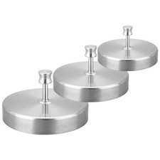 Hamburger Meat Press 7cm/9.5cm/12cm Adjustable Thick Easy To Use Silver Color