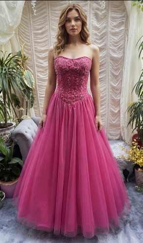 Ladies dress couture - ladies, pink