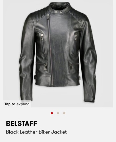 Belstaff men leather biker - men's,