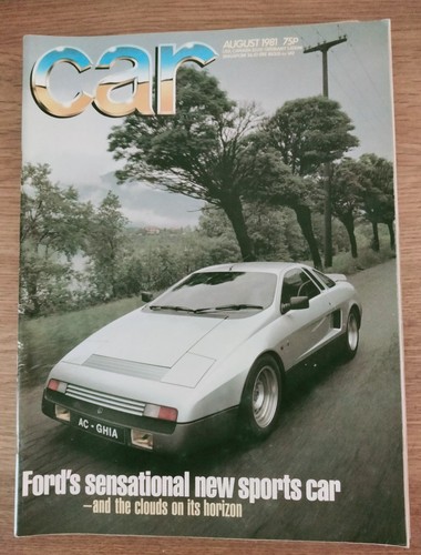 Car magazine august - magazine, 1981