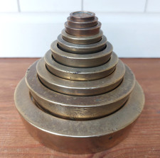 Full set of 10 Antique brass