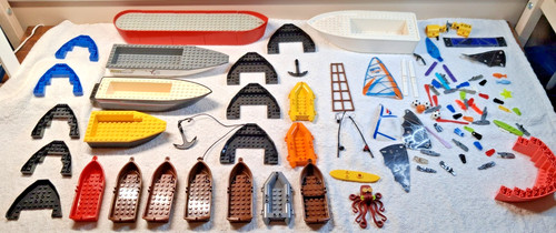 Lego boat hull bow paddle - boat,