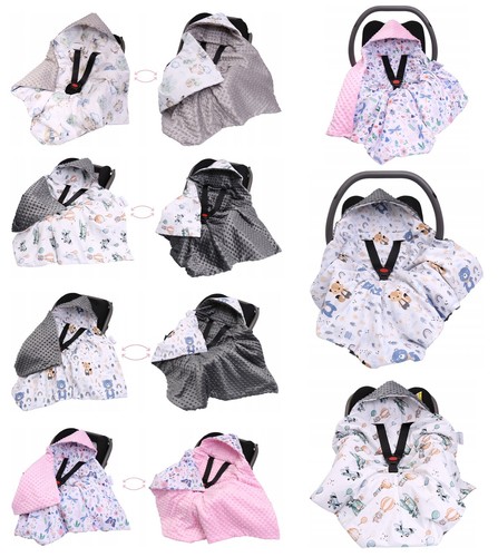 Baby car seat hooded blanket - baby,