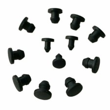 Black Snap-on Hole Plug Silicone Rubber Blanking End Caps Seal Stopper 2.5~14 UK