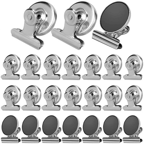 12pcs office magnetic bulldog - magnetic,