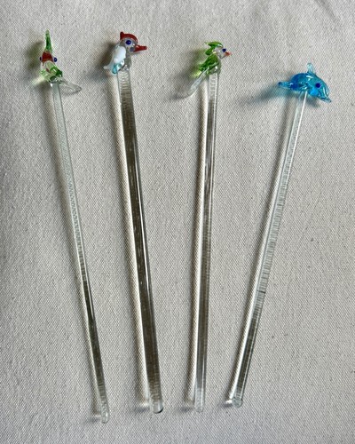 Set retro hand blown - set,