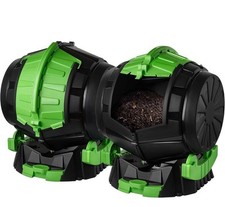 Tumbling Barrel Rolling Composter 50Litre Pack of Two Easy Composting