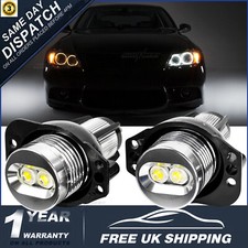 2x For BMW 3 Series E90 E91 LED Angel Eyes Light Halo Ring Headlight Bulbs White