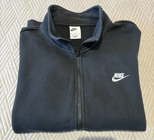 Nike 1/4 Zip Sweatshirt Black Size XL Embroidered Logo Pullover Jumper Vintage